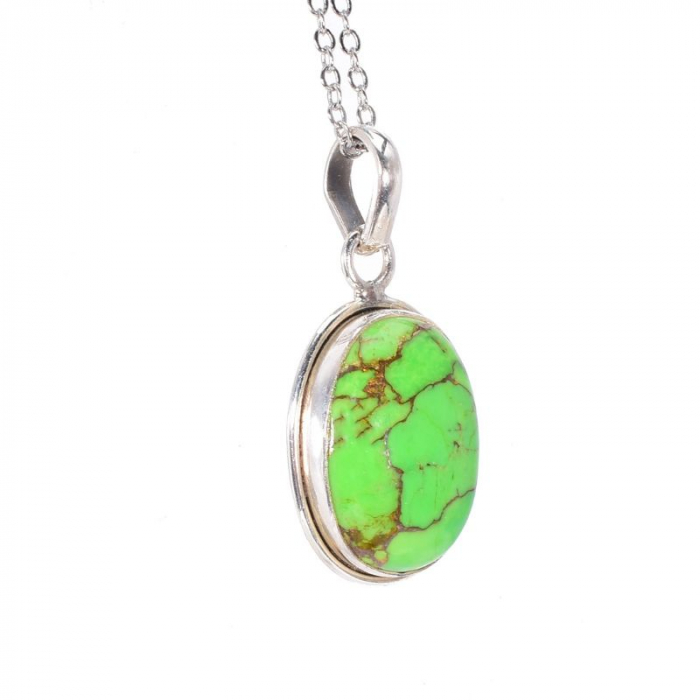 Pandantiv argint cu turcoaz cupru verde [2]