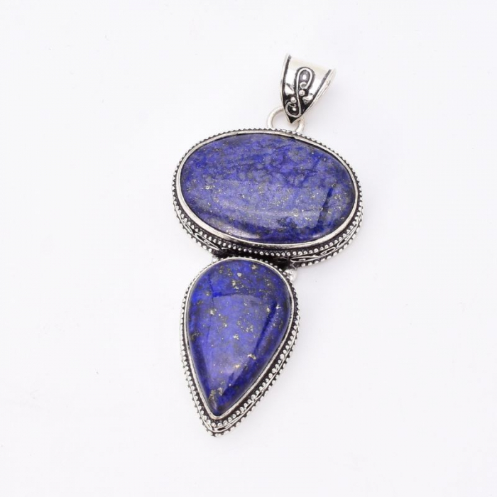 Pandantiv argint filigran cu lapis lazuli x 2 [3]