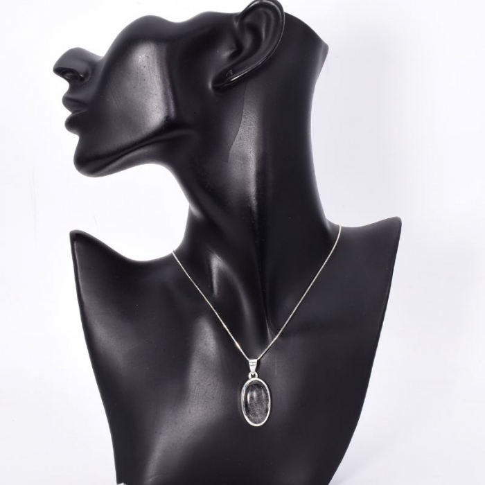 Pandantiv argint cu cuart rutilat Acele Destinului [2]