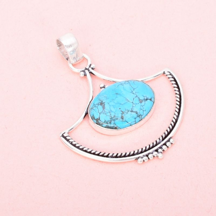 Pandantiv argint - piatra turcoaz [4]