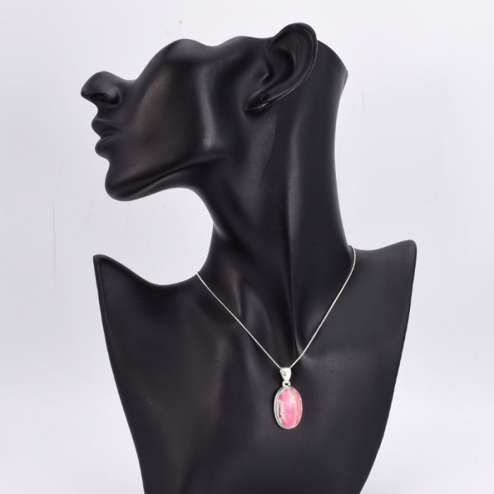 Pandantiv argint rodocrozit oval handmade [2]