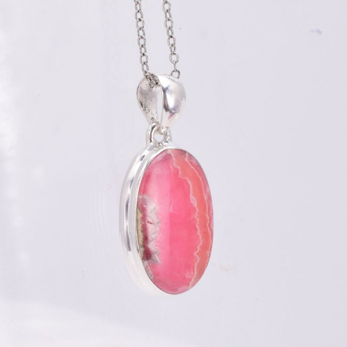 Pandantiv argint rodocrozit oval handmade [3]