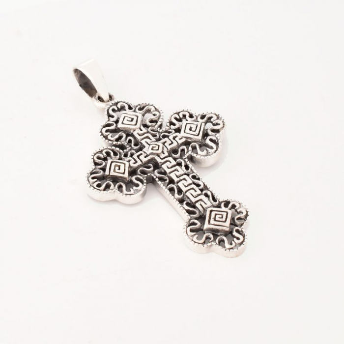 Pandantiv argint simbol Cruce 4,7 x 2,7 cm [5]