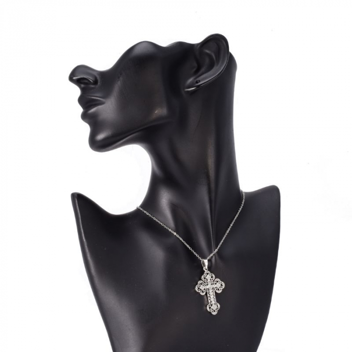 Pandantiv argint simbol Cruce 4,7 x 2,7 cm [3]