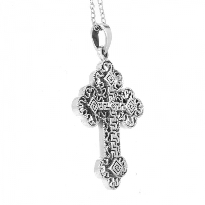 Pandantiv argint simbol Cruce 4,7 x 2,7 cm [4]