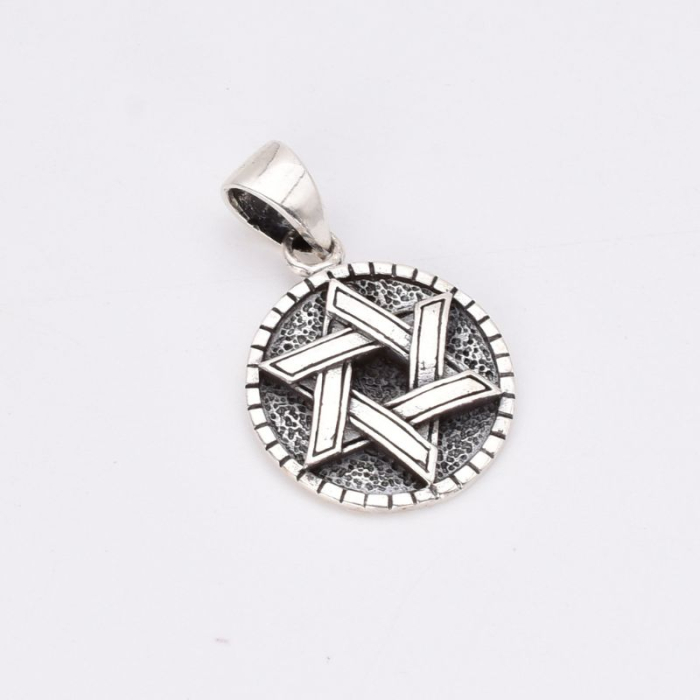 Pandantiv argint Steaua lui David 17 mm [3]