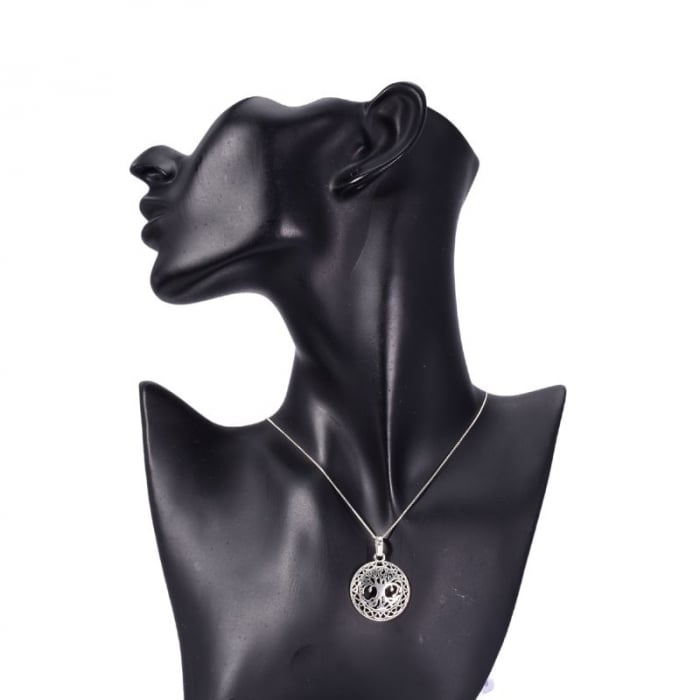 Pandantiv copacul vietii si nodul celtic din argint [3]