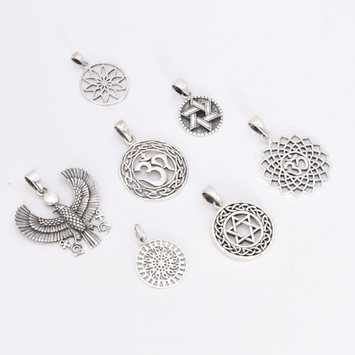 Pandantiv argint cu simbol Om / Aum [3]