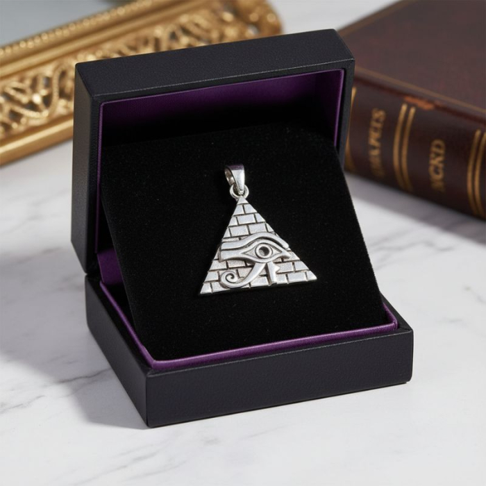 Pandantiv Ochiul lui Horus (Ra) - piramida din argint [2]