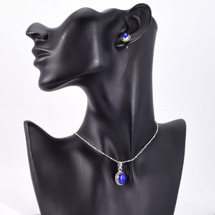 Set argint cu lapis lazuli [3]