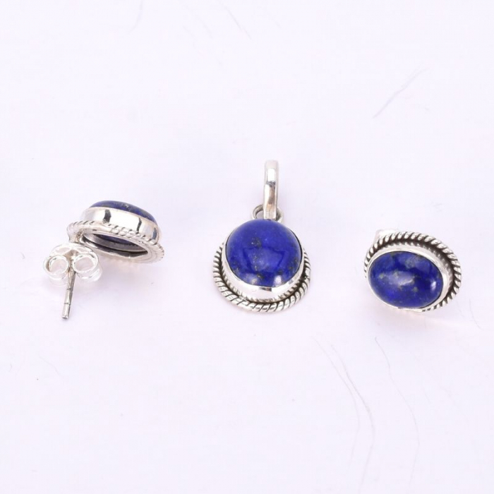 Set argint cu lapis lazuli [2]