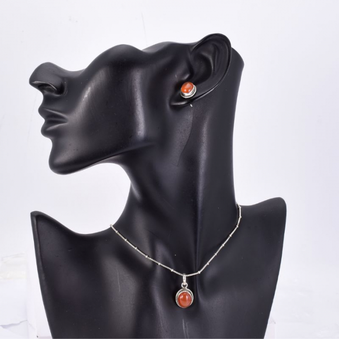 Set argint cu pietre carneol [3]