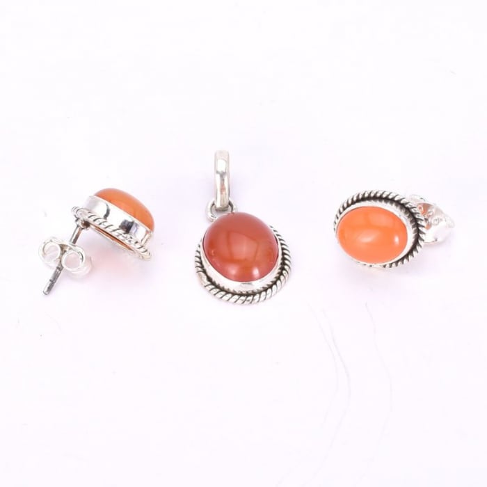 Set argint cu pietre carneol [2]