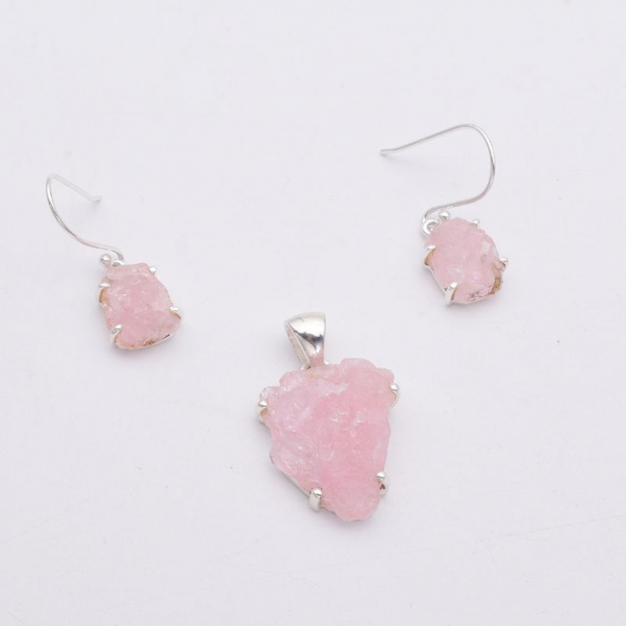 Set argint cu morganit Delicatete Bruta [3]