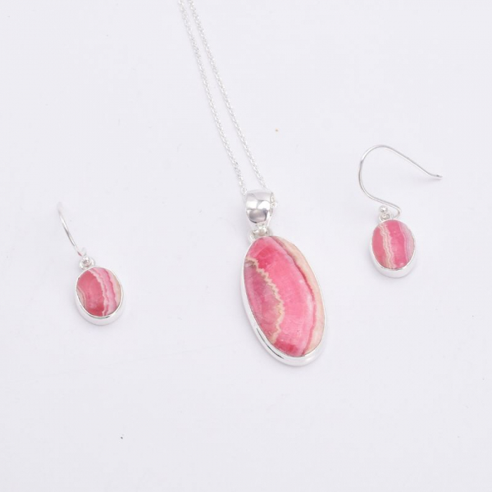 Set argint cu pietre rodocrozit [4]