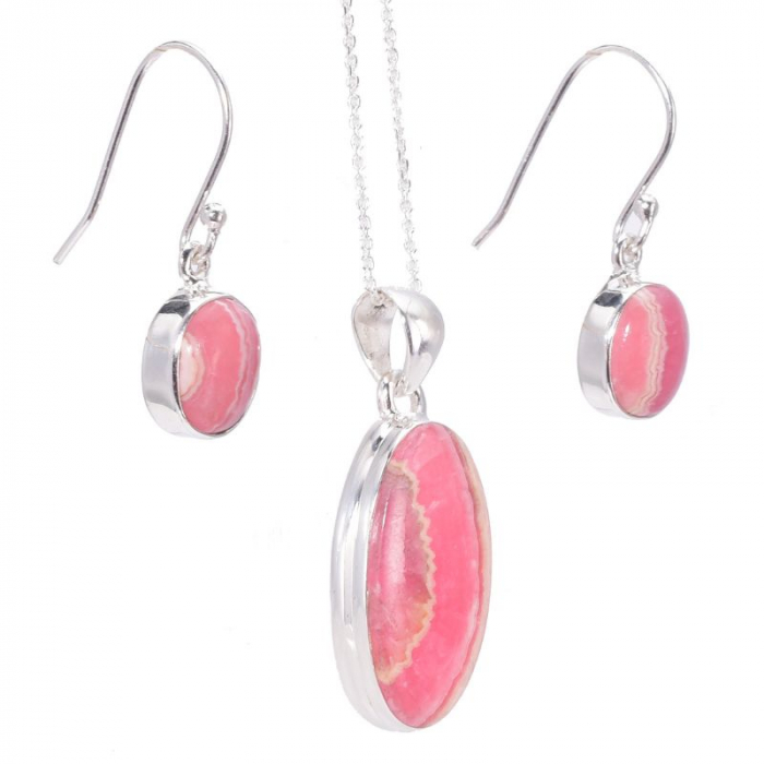 Set argint cu pietre rodocrozit [2]