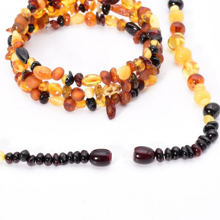 Set colier si bratara chihlimbar multicolor [4]