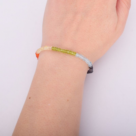 Bratara argint 7 chakre - handmade in India [1]