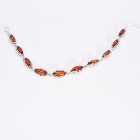 Bratara argint cu chihlimbar marchiz Velaris, 19-22 cm [2]