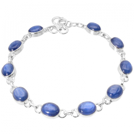 Bratara argint cu cianit albastru (kyanit) [0]
