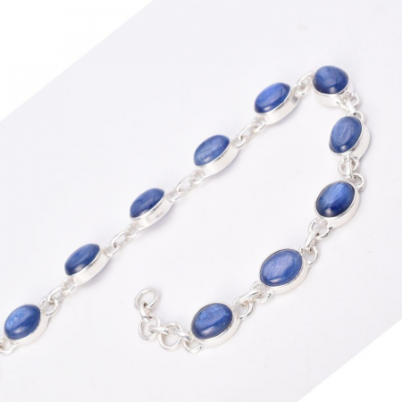 Bratara argint cu cianit albastru (kyanit) [2]