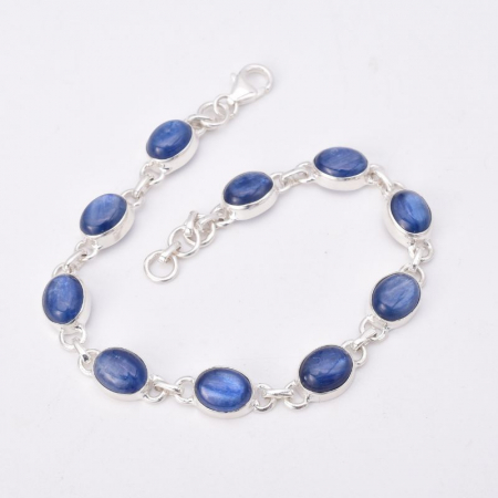 Bratara argint cu cianit albastru (kyanit) [1]