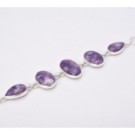 Bratara argint cu lepidolit unicat [2]