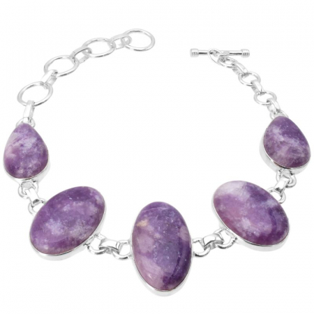 Bratara argint cu lepidolit unicat [0]