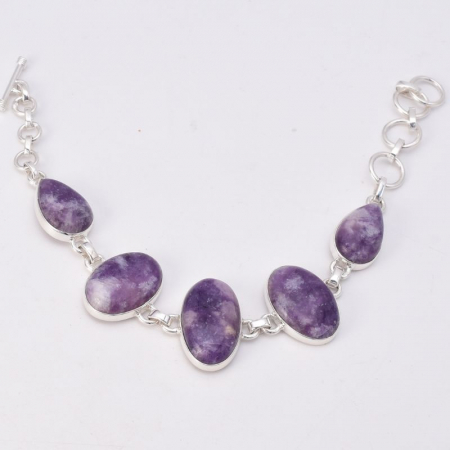 Bratara argint cu lepidolit unicat [1]