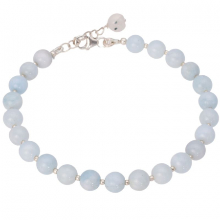 Bratara argint cu margele de acvamarin Azur Boem [0]