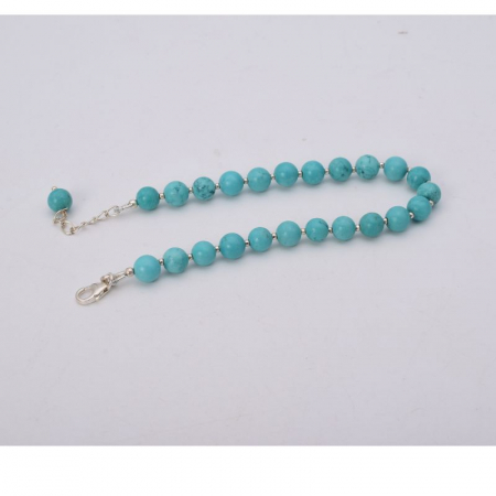 Bratara argint cu margele de turcoaz [2]