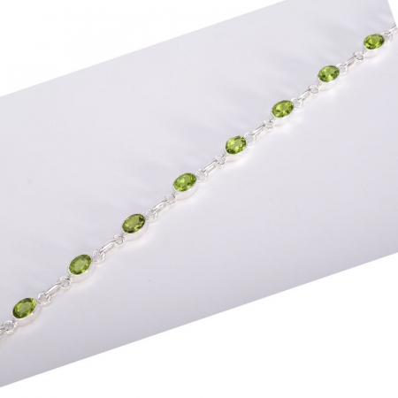 Bratara argint cu peridot natural [2]