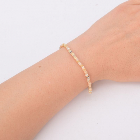 Bratara argint cu pietre opal etiopian 4 mm [1]