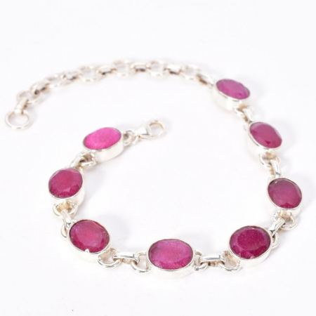 Bratara argint cu rubin natural Focul Etern [1]