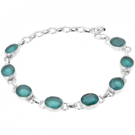 Bratara argint cu smarald natural Sufletul Padurii [0]