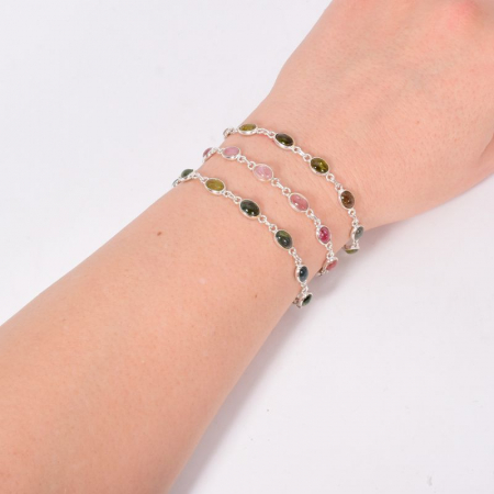 Bratara argint cu turmalina verde Gratie Eterna [1]