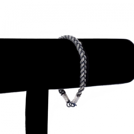 Bratara argint kazaz oxidat pentru barbati [1]