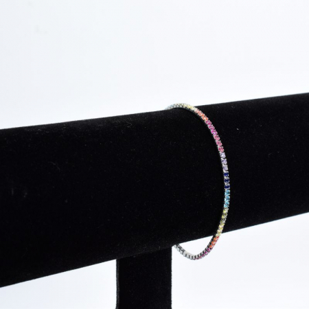 Bratara argint tennis Curcubeu [3]