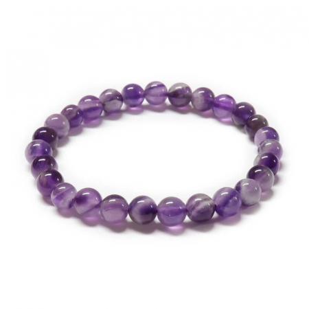 Bratara elastica cu ametist 6 mm [0]