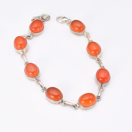 Bratara cu carneol oval din argint [2]