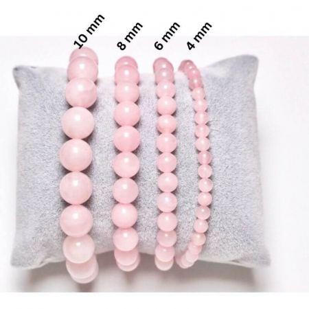 Bratara elastica cu cuart roz 8 mm [1]