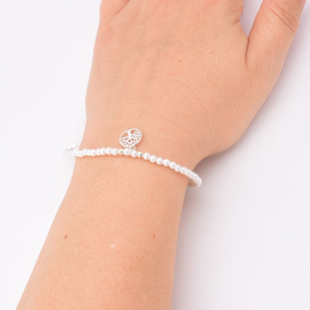 Bratara cu perle de cultura 3 mm din argint Copacul Vietii [1]