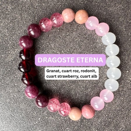 Bratari pietre semipretioase - Bratara cu pietre semipretioase DRAGOSTE ETERNA
