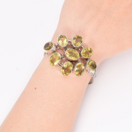 Bratara de argint cu lemon topaz statement [2]