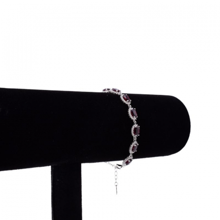 Bratara din argint cu pietre semipretiase rodolit [2]