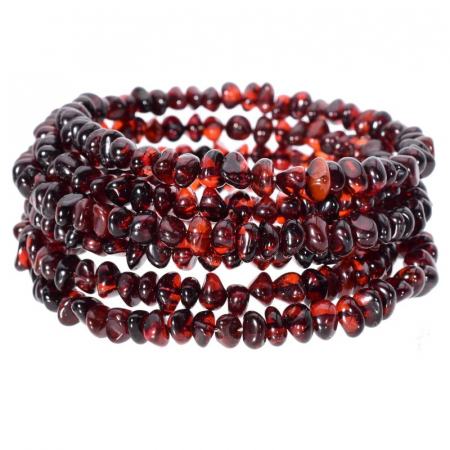 Brățară din chihlimbar cherry pe sârmă cu memorie 6 straturi [1]