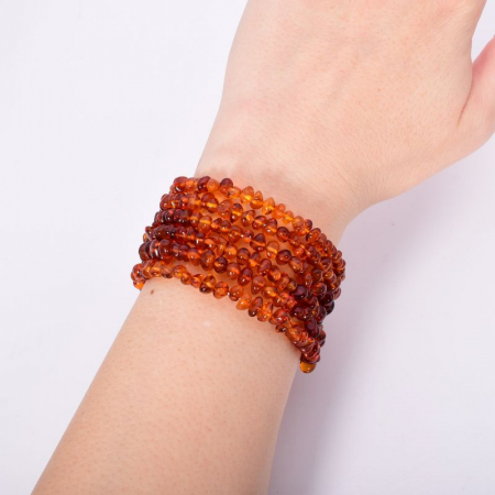 Bratara din chihlimbar pe sarma cu memorie [1]