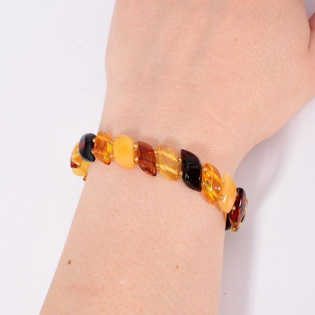 Bratara elastica chihlimbar baltic multicolor [1]