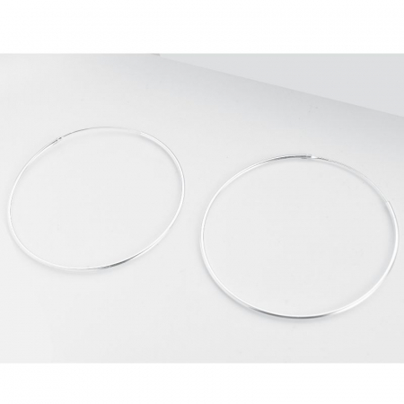 Cercei argint Creole mari 1.2 X 50 mm [1]