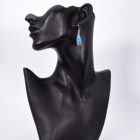 Cercei argint cu agat albastru Ecoul Oceanului [1]